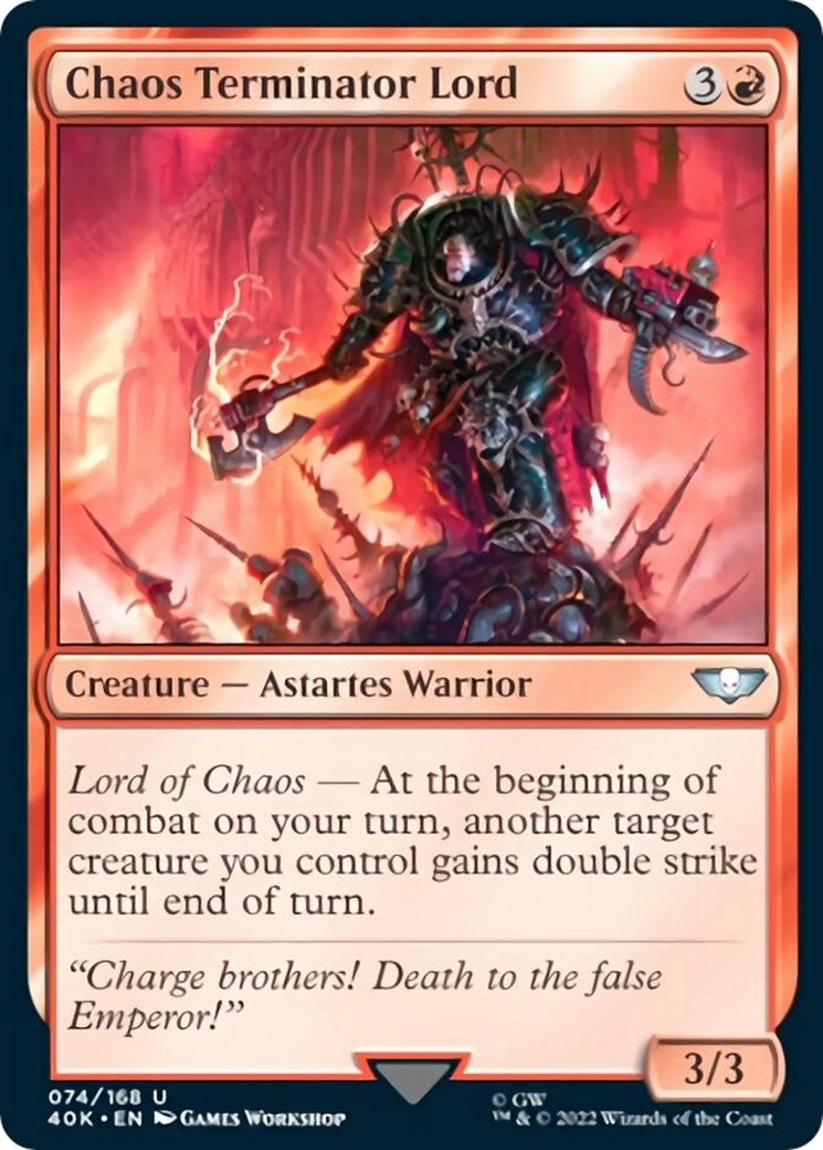 Image for Chaos Terminator Lord (Surge Foil) (74) (40K) - Magic: The Gathering
