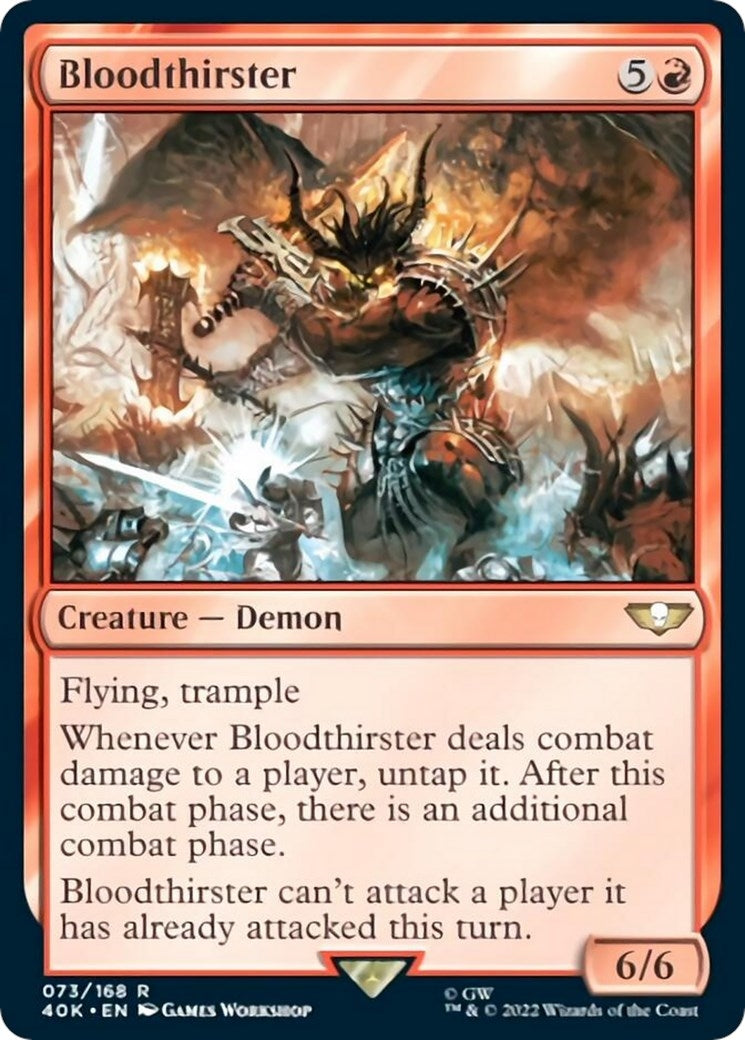 Image for Bloodthirster (Surge Foil) (73) (40K) - Magic: The Gathering