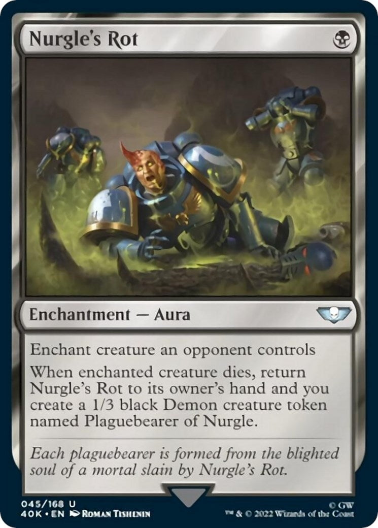Image for Nurgle's Rot (Surge Foil) (45) (40K) - Magic: The Gathering