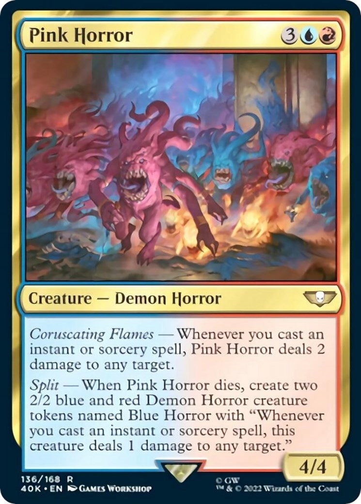 Image for Pink Horror (Surge Foil) (136) (40K) - Magic: The Gathering