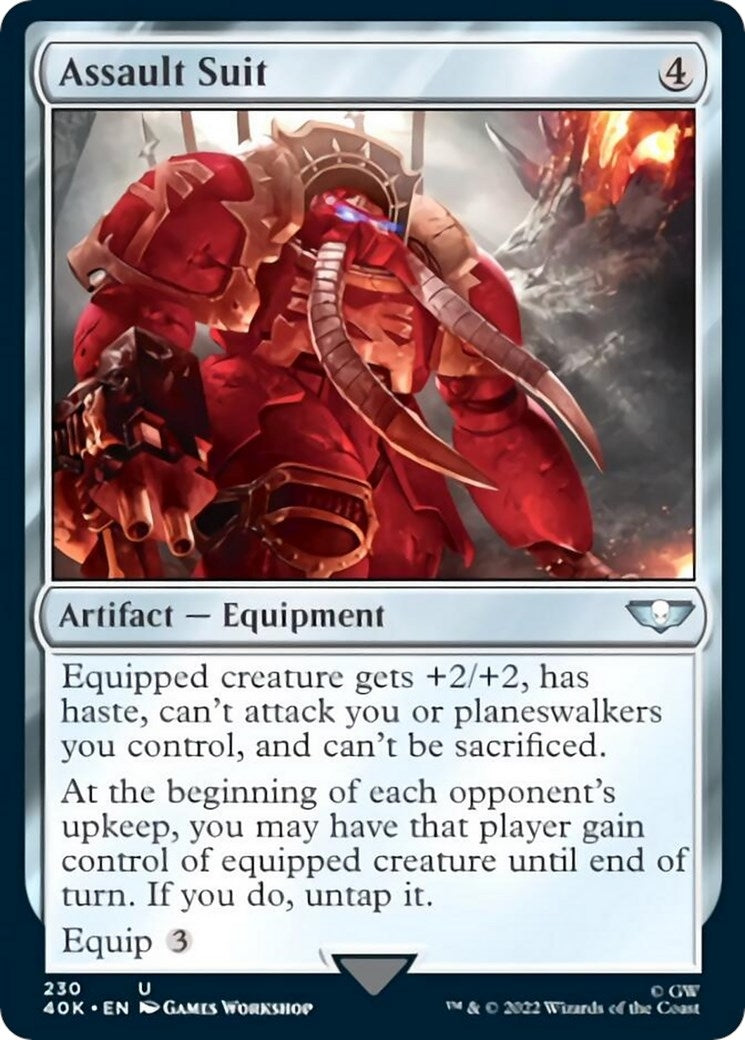 Image for Assault Suit (Surge Foil) (230) (40K) - Magic: The Gathering