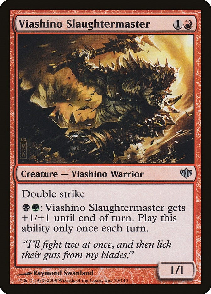 Image for Viashino Slaughtermaster (73) (CON) - Magic: The Gathering