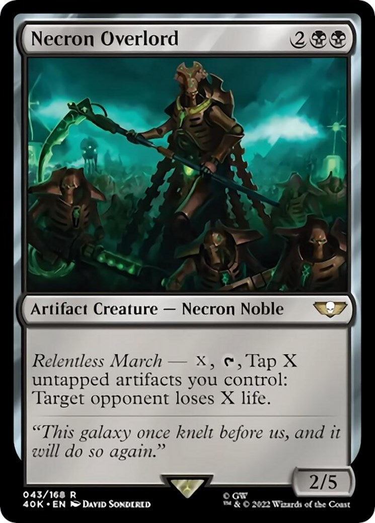 Image for Necron Overlord (Surge Foil) (43) (40K) - Magic: The Gathering