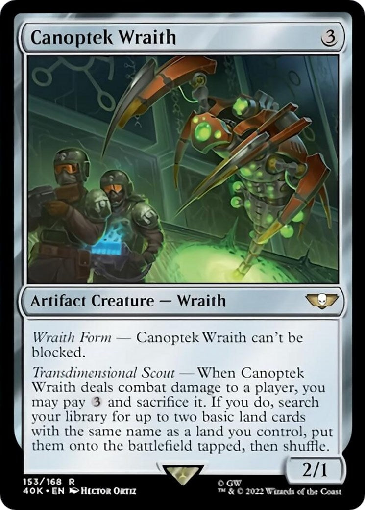 Image for Canoptek Wraith (Surge Foil) (153) (40K) - Magic: The Gathering