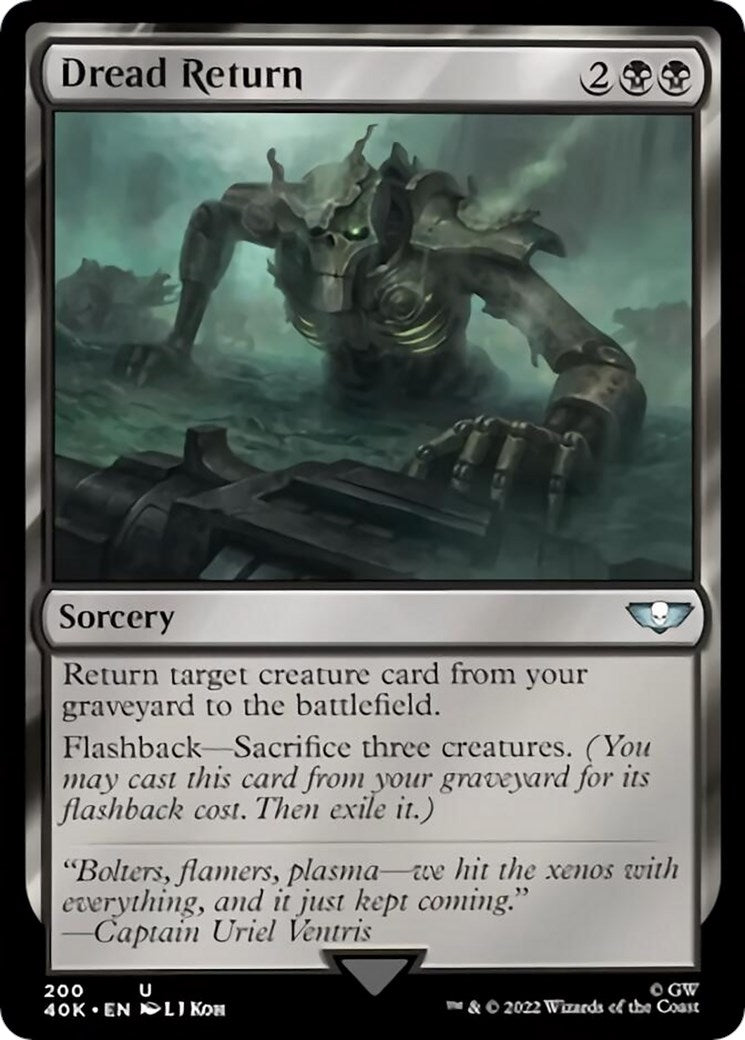 Image for Dread Return (Surge Foil) (200) (40K) - Magic: The Gathering