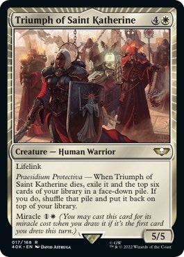 Image for Triumph of Saint Katherine (17) (40K) - Magic: The Gathering