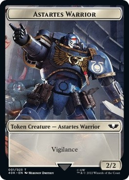 Image for Astartes Warrior (001) // Cherubael Double-Sided Token (1 // 13) (40K) - Magic: The Gathering