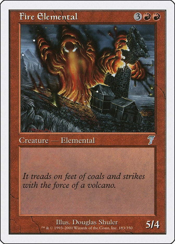 Fire Elemental (183) (7ED) Japanese