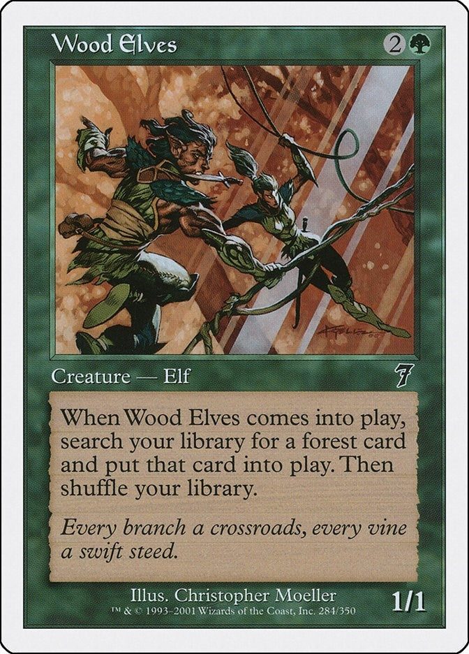 Wood Elves (284) (7ED) Japanese