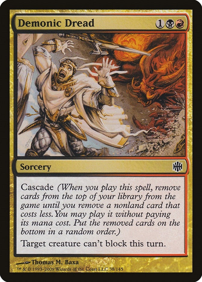Image for Demonic Dread (38) (ARB) - Magic: The Gathering