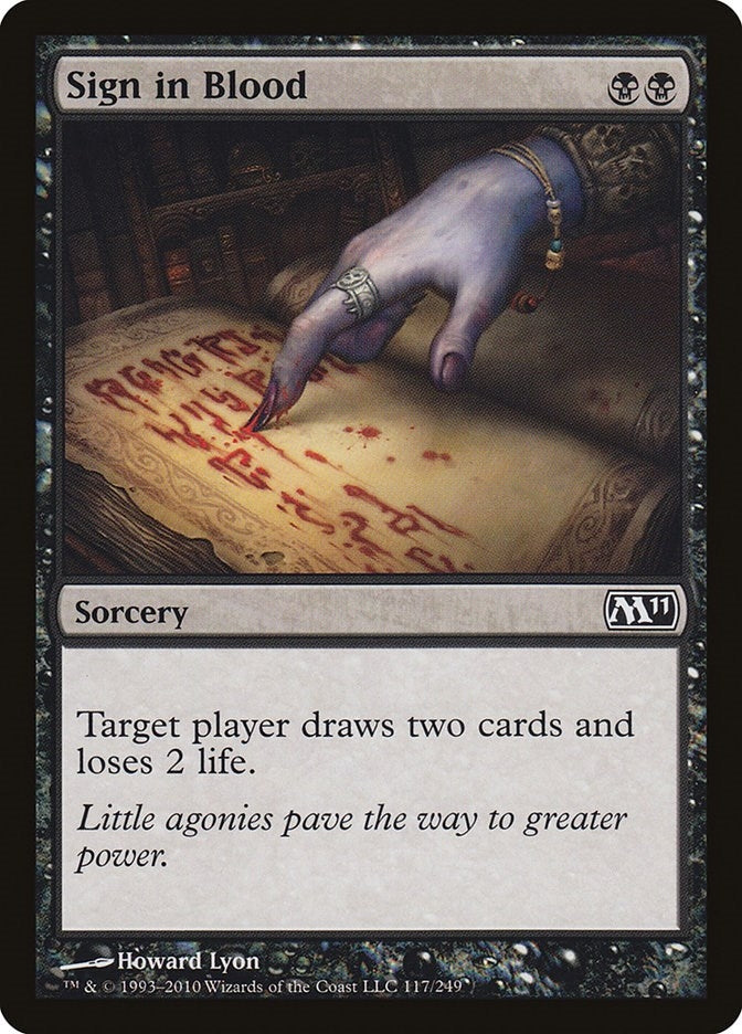 Sign in Blood (117) (M11)