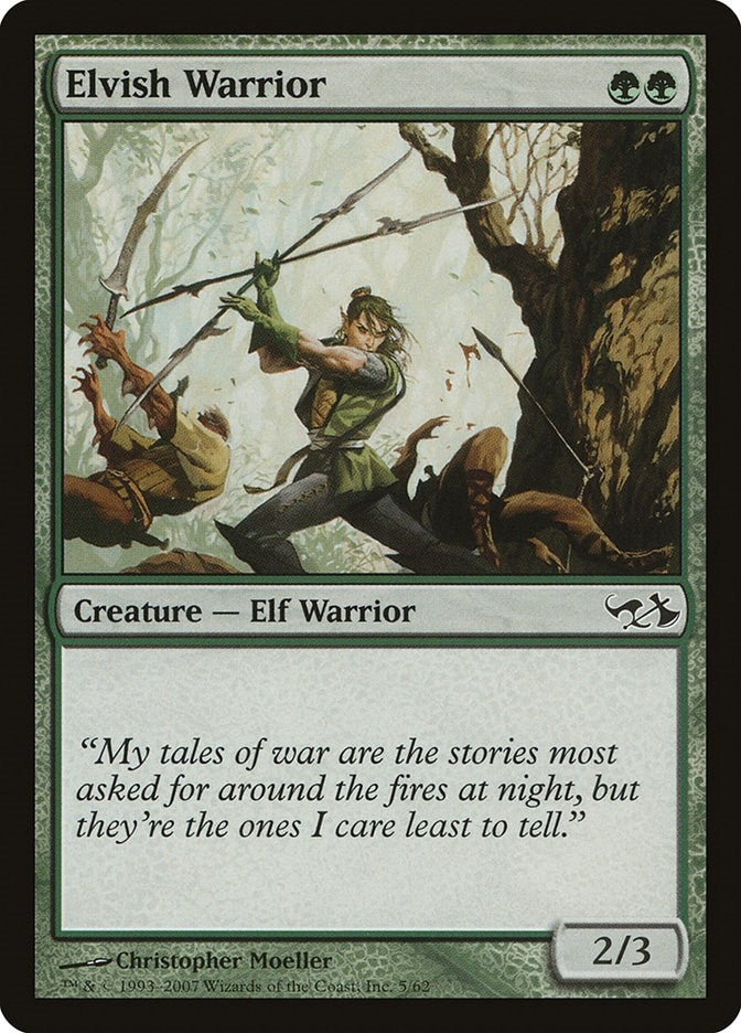 Image for Elvish Warrior (5) (EVG) - Magic: The Gathering