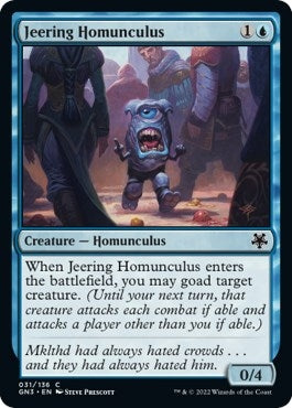 Image for Jeering Homunculus (31) (GN3) - Magic: The Gathering