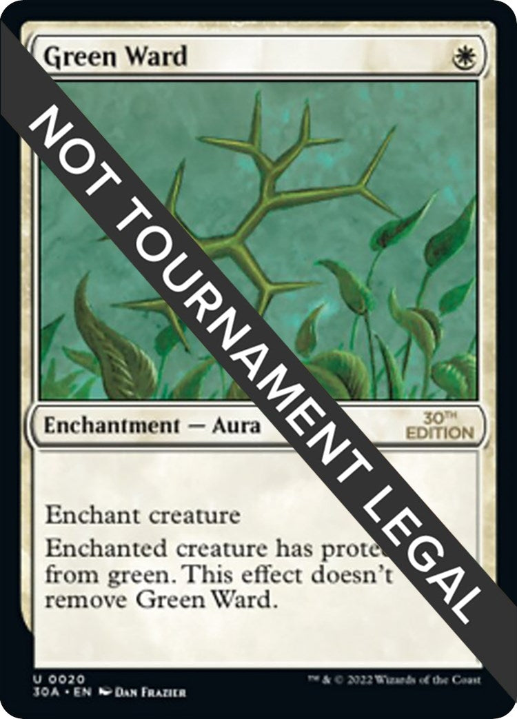 Image for Green Ward (20) (30A) - Magic: The Gathering