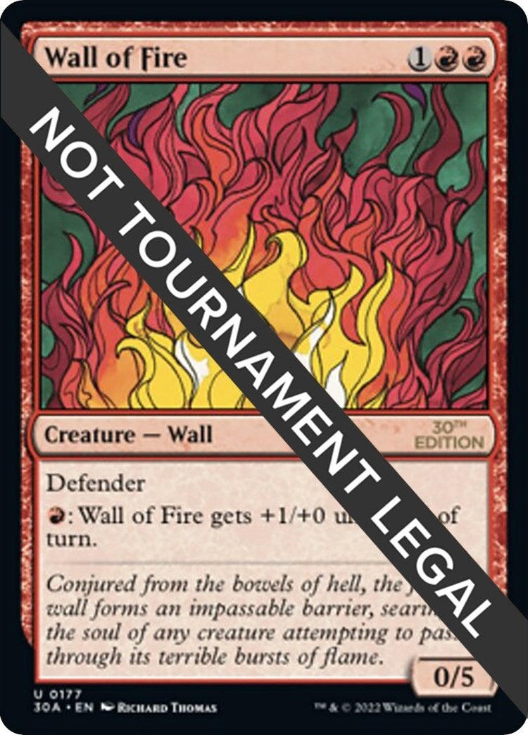 Image for Wall of Fire (177) (30A) - Magic: The Gathering