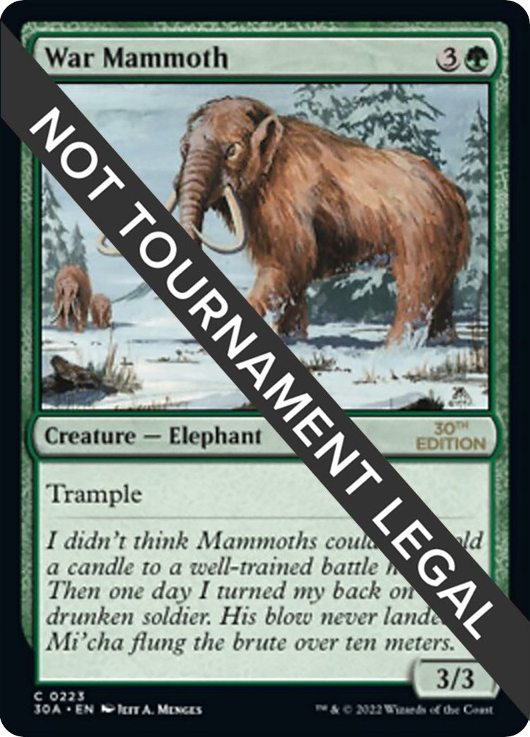 Image for War Mammoth (223) (30A) - Magic: The Gathering