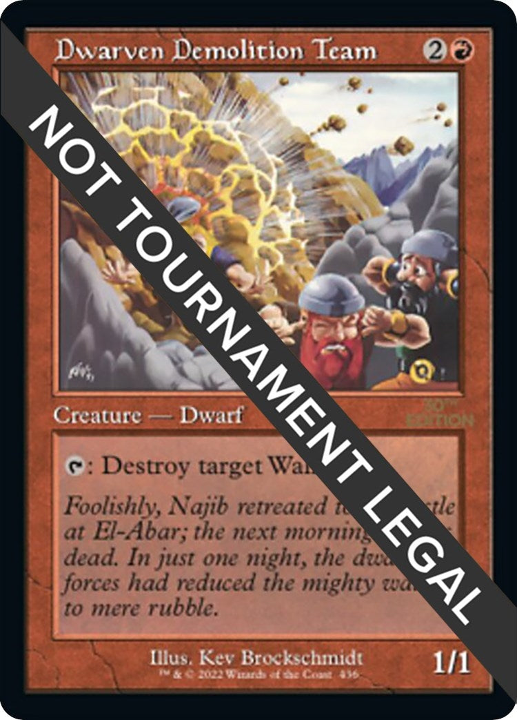 Image for Dwarven Demolition Team (Retro Frame) (436) (30A) - Magic: The Gathering