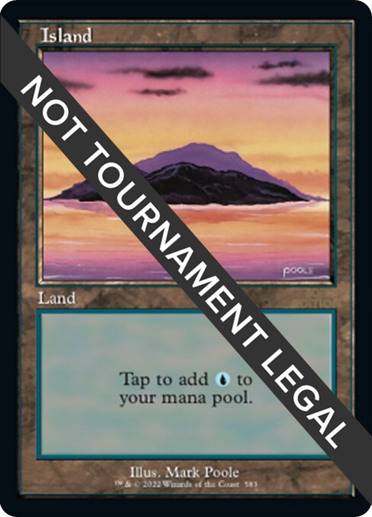 Image for Island (583) (Retro Frame) (583) (30A) - Magic: The Gathering