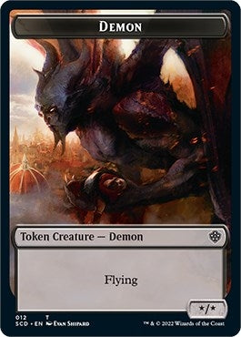Image for Demon Double-Sided Token (12) (SCD) - Magic: The Gathering