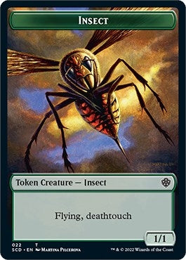 Image for Insect // Cat Beast Double-Sided Token (22 // 4) (SCD) - Magic: The Gathering