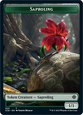 Image for Saproling // Human Warrior Double-Sided Token (23 // 6) (SCD) - Magic: The Gathering