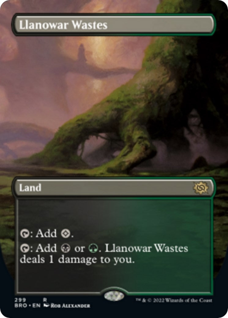 Image for Llanowar Wastes (Borderless) (299) (BRO) - Magic: The Gathering