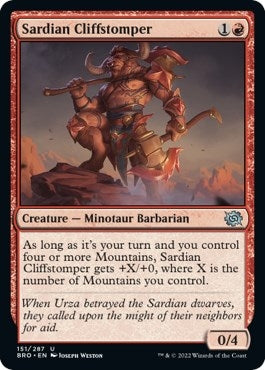 Image for Sardian Cliffstomper (151) (BRO) - Magic: The Gathering