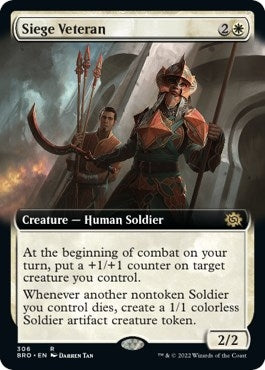 Image for Siege Veteran (Extended Art) (306) (BRO) - Magic: The Gathering