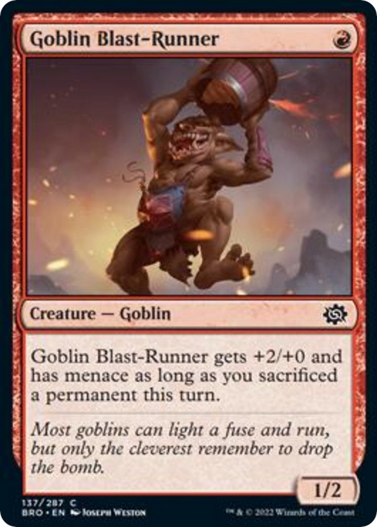 Image for Goblin Blast-Runner (137) (BRO) - Magic: The Gathering