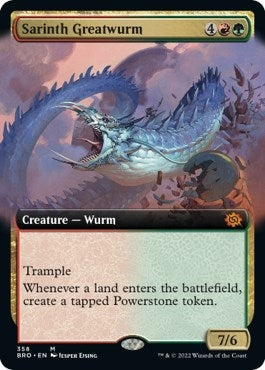Sarinth Greatwurm (Extended Art) (358) (BRO) Japanese
