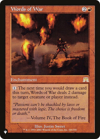 Words of War (244/350) (LIST)