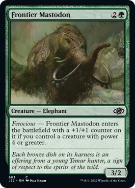 Image for Frontier Mastodon (663) (J22) - Magic: The Gathering