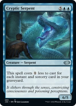 Image for Cryptic Serpent (285) (J22) - Magic: The Gathering