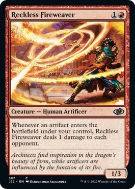 Image for Reckless Fireweaver (587) (J22) - Magic: The Gathering