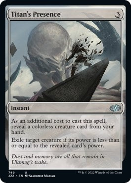 Image for Titan's Presence (749) (J22) - Magic: The Gathering