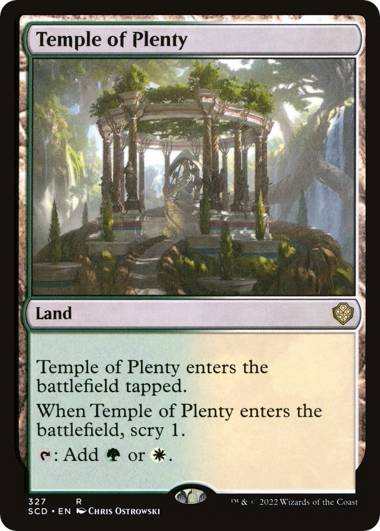 Image for Temple of Plenty (327) (SCD) - Magic: The Gathering
