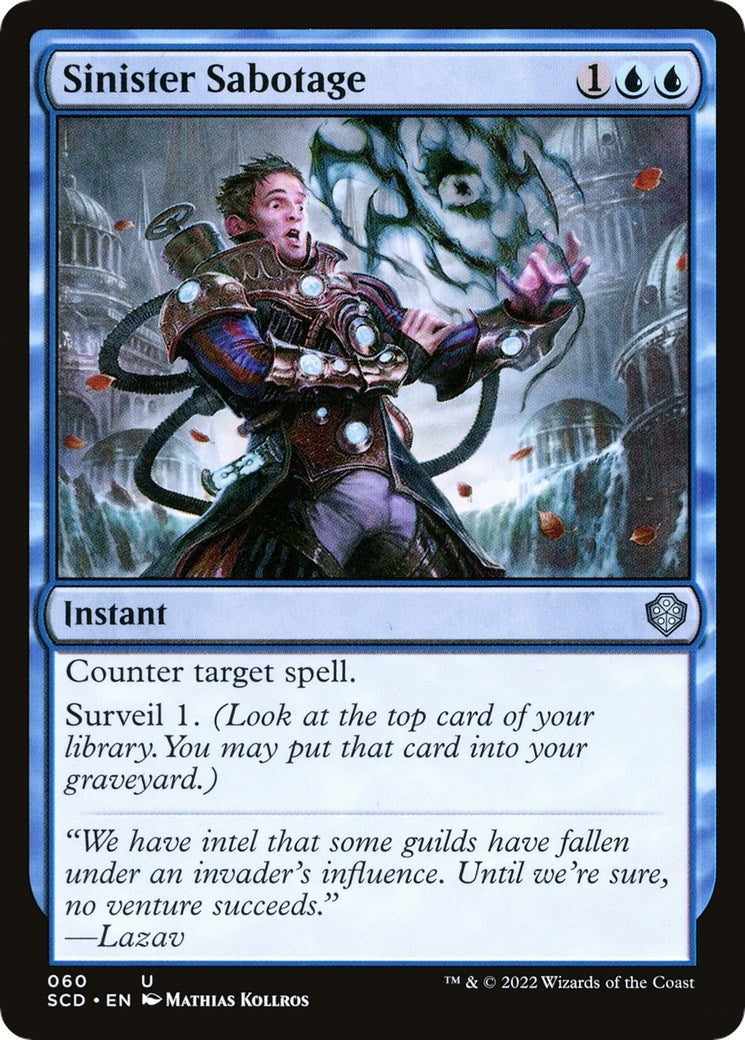 Image for Sinister Sabotage (60) (SCD) - Magic: The Gathering