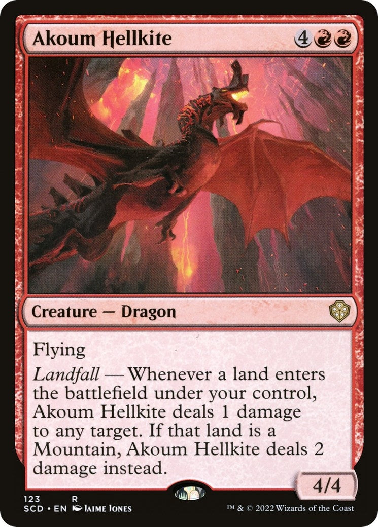 Image for Akoum Hellkite (123) (SCD) - Magic: The Gathering