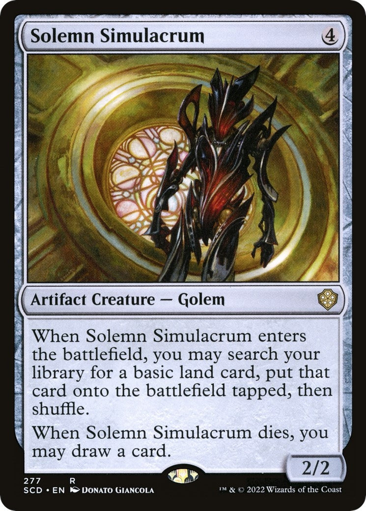 Image for Solemn Simulacrum (277) (SCD) - Magic: The Gathering