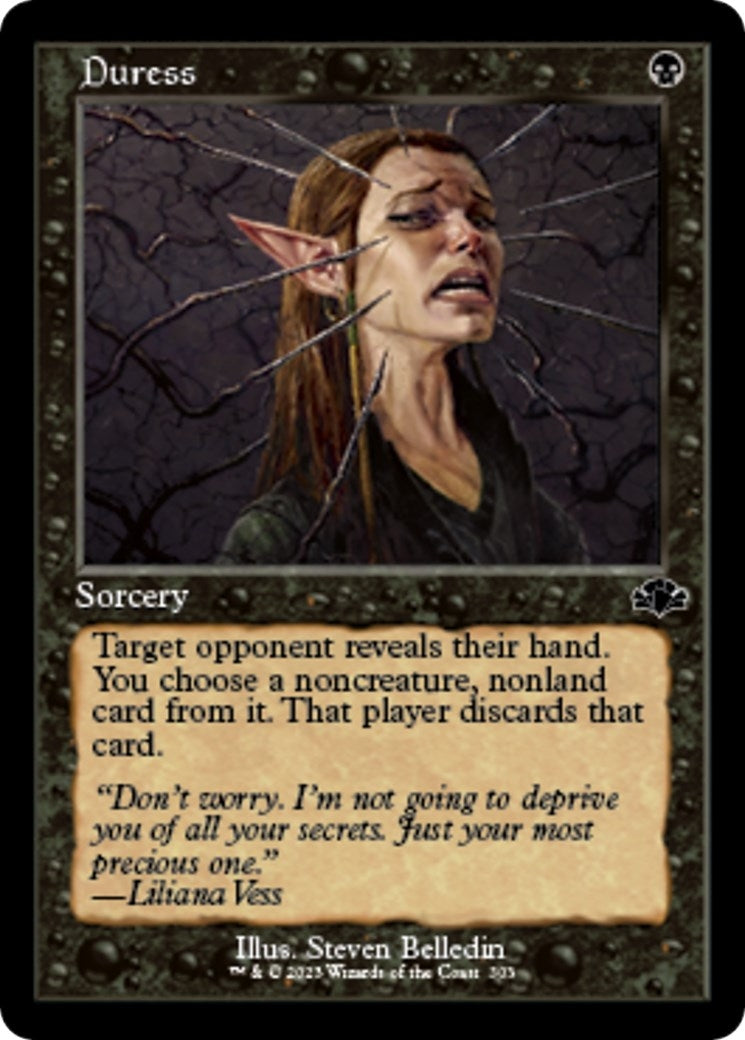 Image for Duress (Retro Frame) (303) (DMR) - Magic: The Gathering