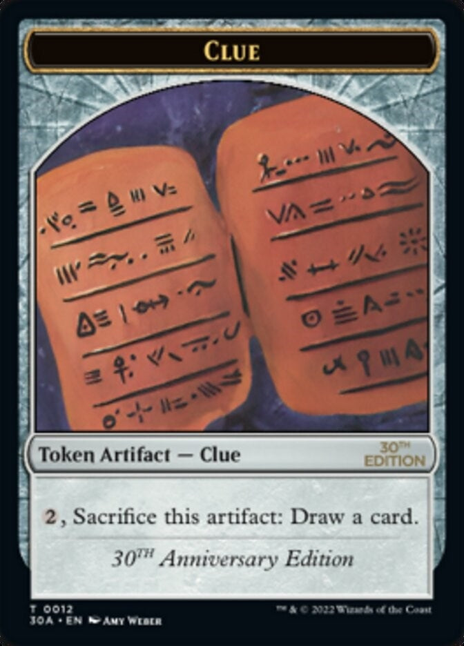 Image for Clue (0012) Token (12) (30A) - Magic: The Gathering
