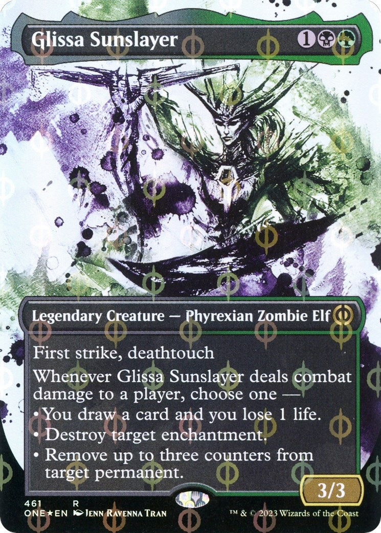 Image for Glissa Sunslayer (Showcase) (Step-and-Compleat Foil) (461) (ONE) - Magic: The Gathering