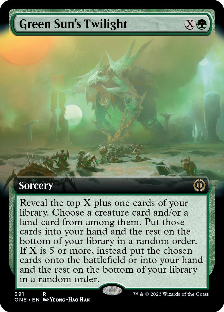 Image for Green Sun's Twilight (Extended Art) (391) (ONE) - Magic: The Gathering