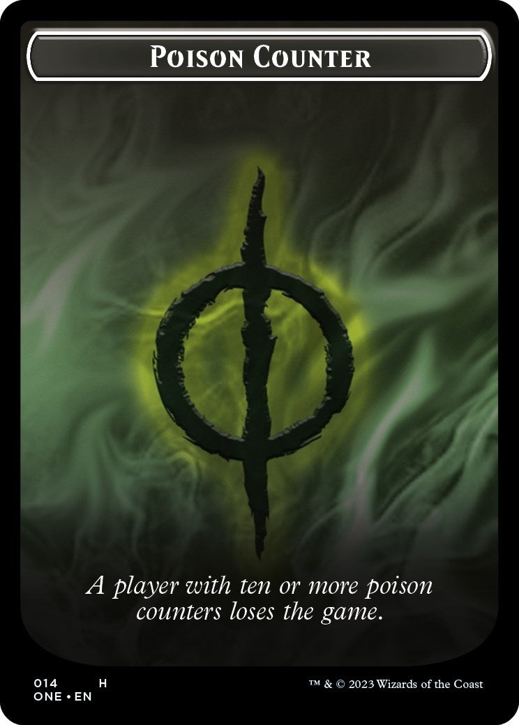 Image for Poison Counter // Phyrexian Mite Double-Sided Token (14 // 12) (ONE) - Magic: The Gathering