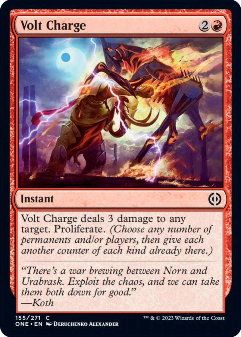 Image for Volt Charge (155) (ONE) - Magic: The Gathering