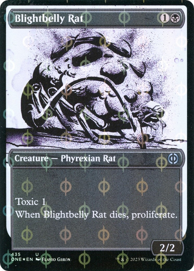 Image for Blightbelly Rat (Showcase) (Step-and-Compleat Foil) (435) (ONE) - Magic: The Gathering