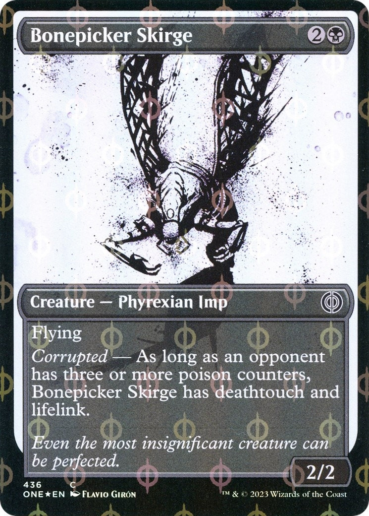 Image for Bonepicker Skirge (Showcase) (Step-and-Compleat Foil) (436) (ONE) - Magic: The Gathering