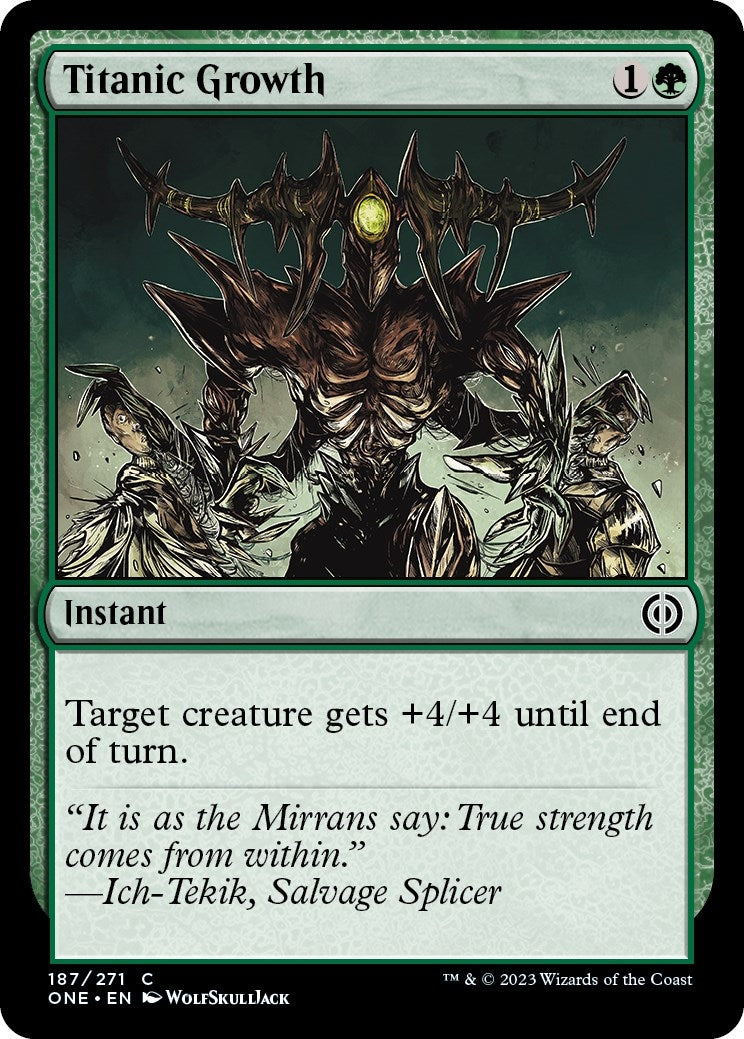 Image for Titanic Growth (187) (ONE) - Magic: The Gathering