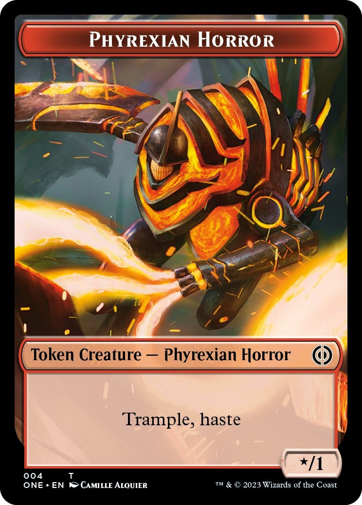 Image for Phyrexian Horror Token (004) (4) (ONE) - Magic: The Gathering