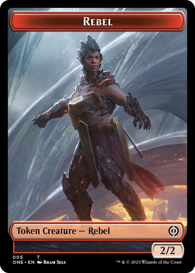 Image for Rebel // Phyrexian Beast Double-Sided Token (5 // 6) (ONE) - Magic: The Gathering